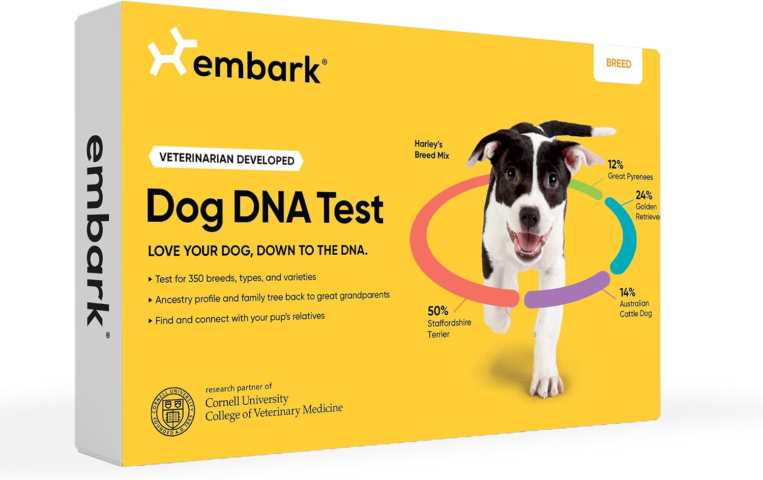 Embark Dog DNA breed identification test kit box